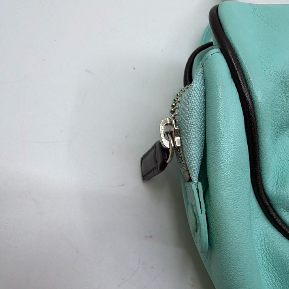 DAKS Boston Blue Leather Handbag - Picture 4 of 8